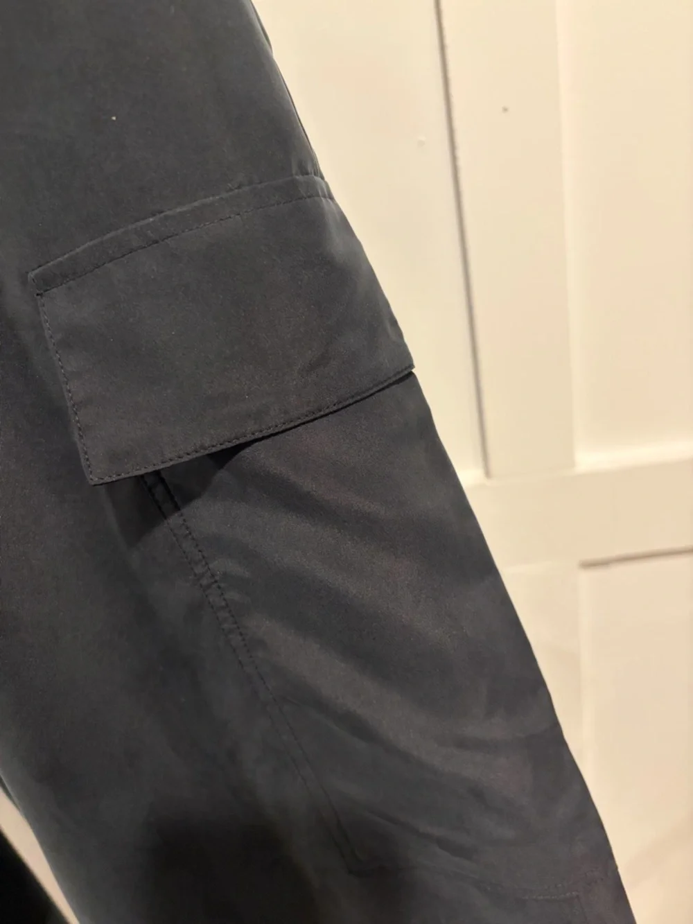 NWT Eileen Fisher Washed Silk Cargo Pants size XL